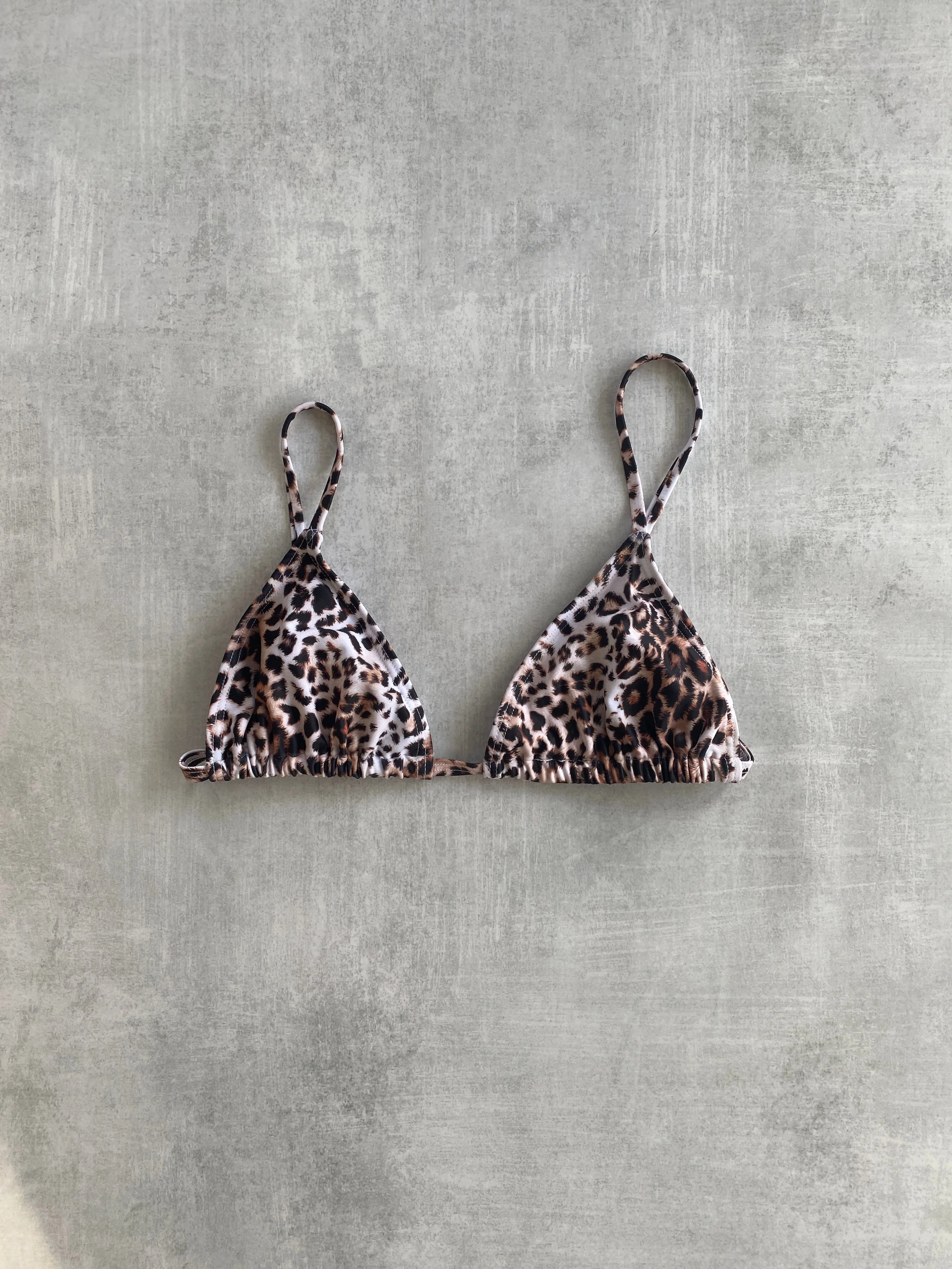 Rylan Shirred Triangle Top - Cheetah sold by KOANA SWIM product image thumbnail 3