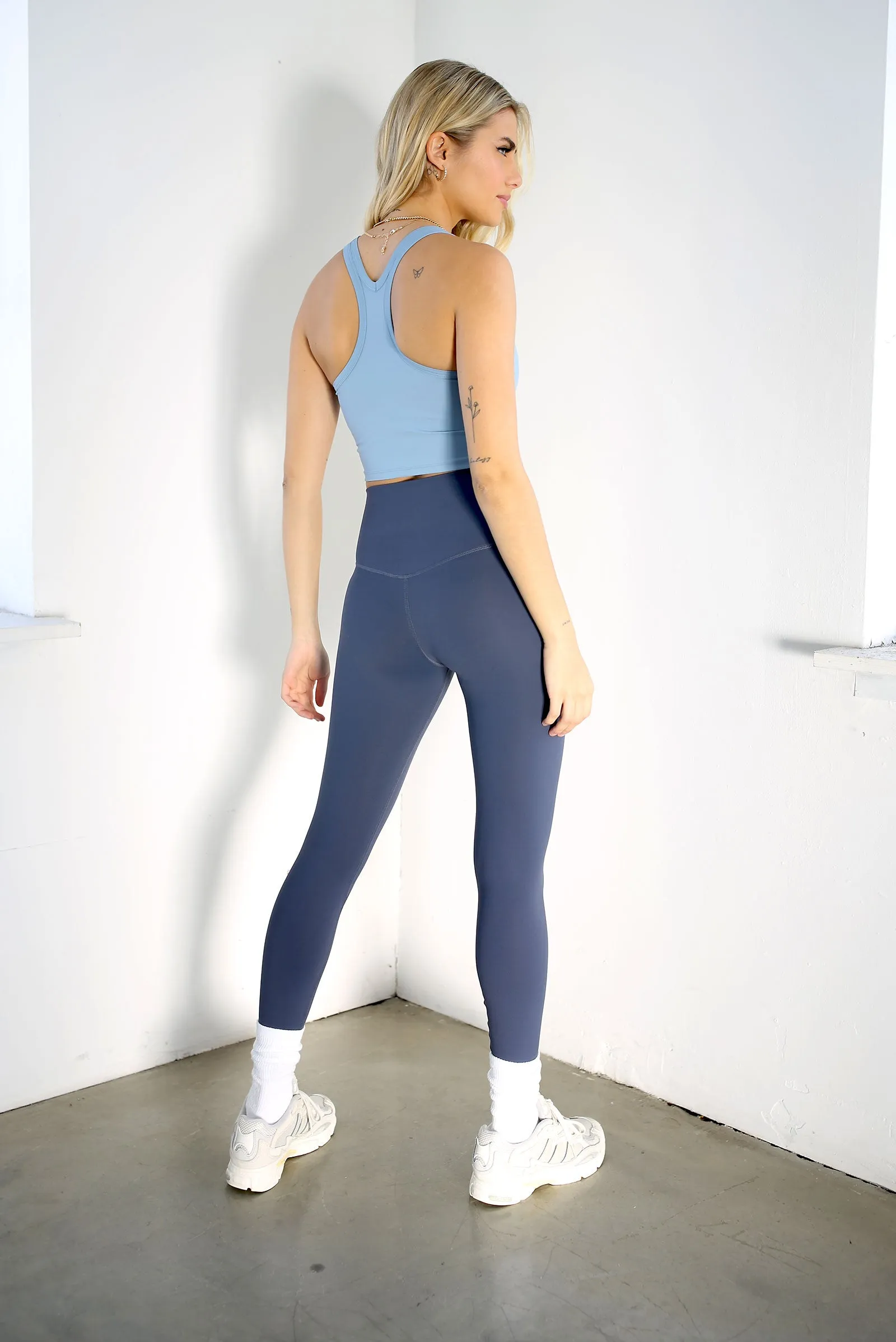 Racerback Crop Tank - Sky Blue sold by KOANA SWIM product image thumbnail 2