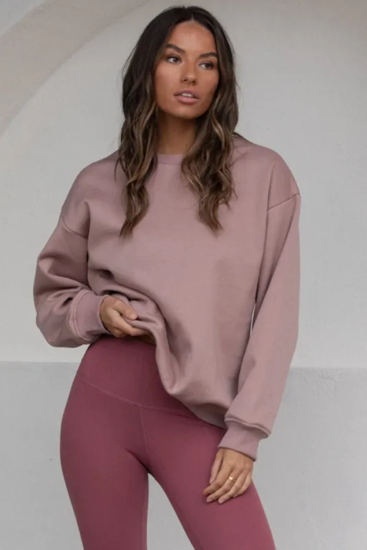 Fleecelux Oversize Sweatshirt - Antique Fuchsia sold by KOANA SWIM