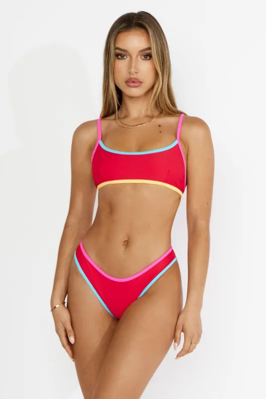 Gemma Top - Red Multi sold by KOANA SWIM