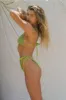 Daria Crinkle Triangle Top - Matcha Green sold by KOANA SWIM