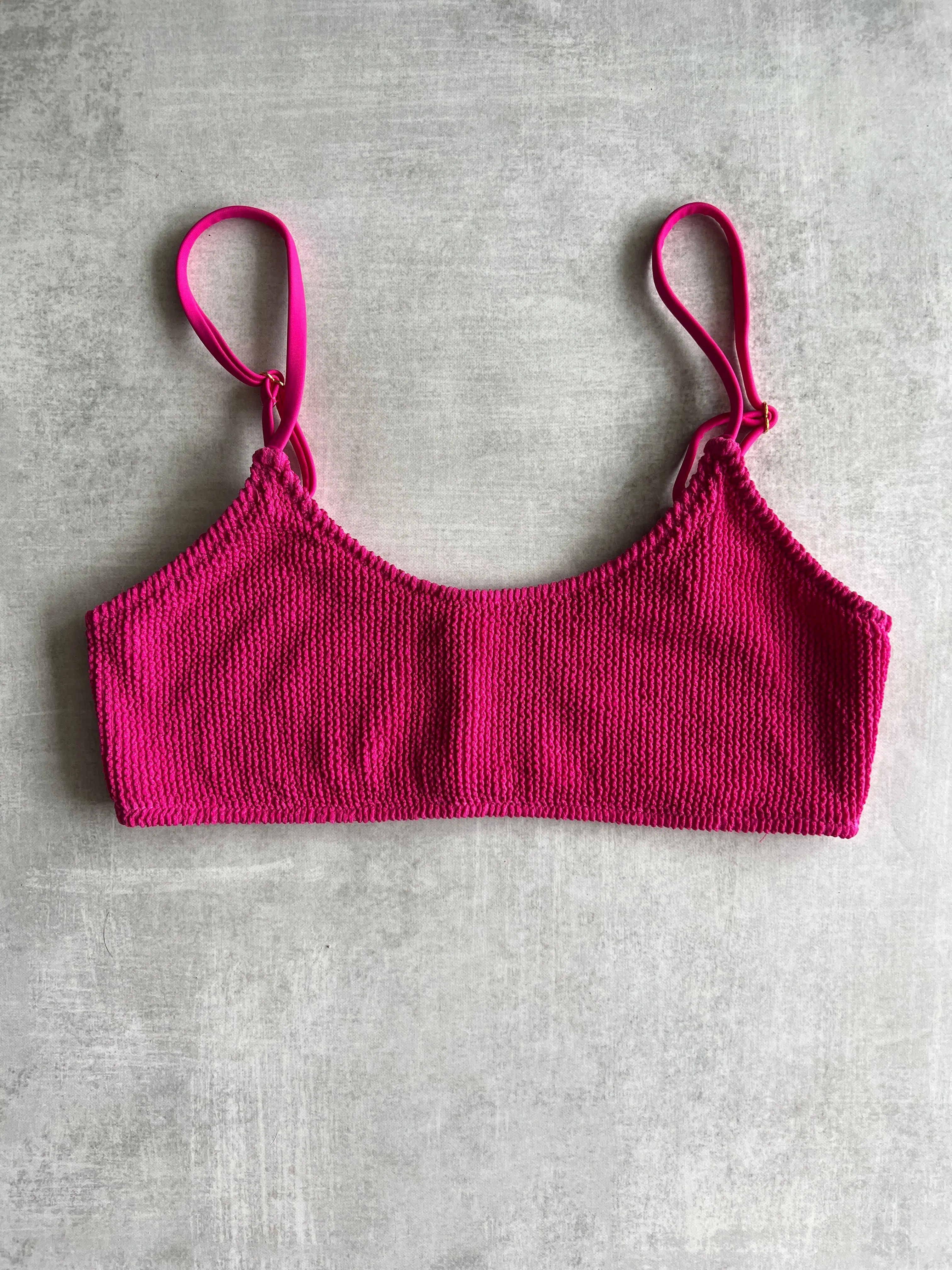 Hannah Crinkle Top - Magenta sold by KOANA SWIM product image thumbnail 2