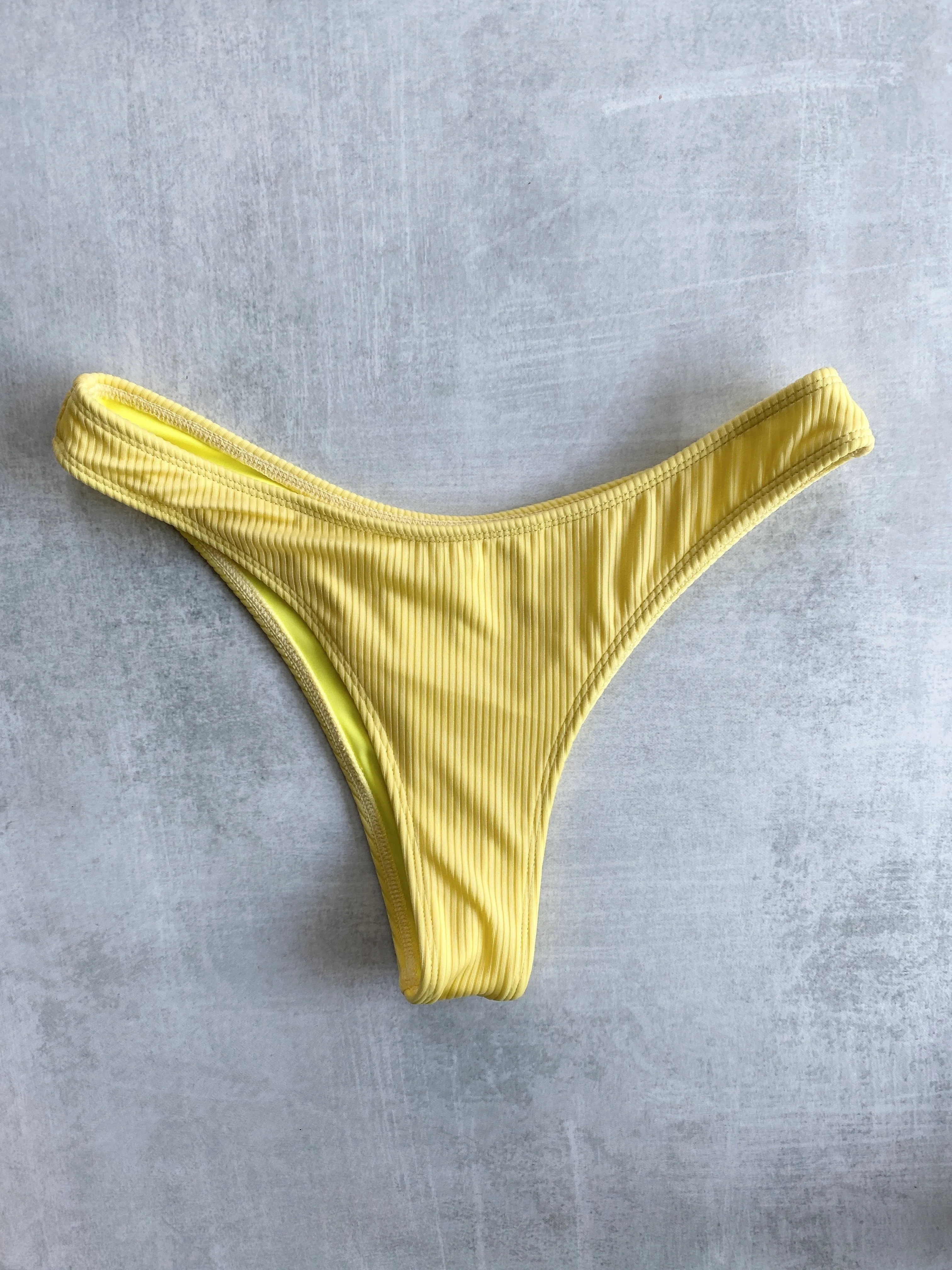 Piper Ribbed Bottom - Pale Yellow sold by KOANA SWIM product image thumbnail 4