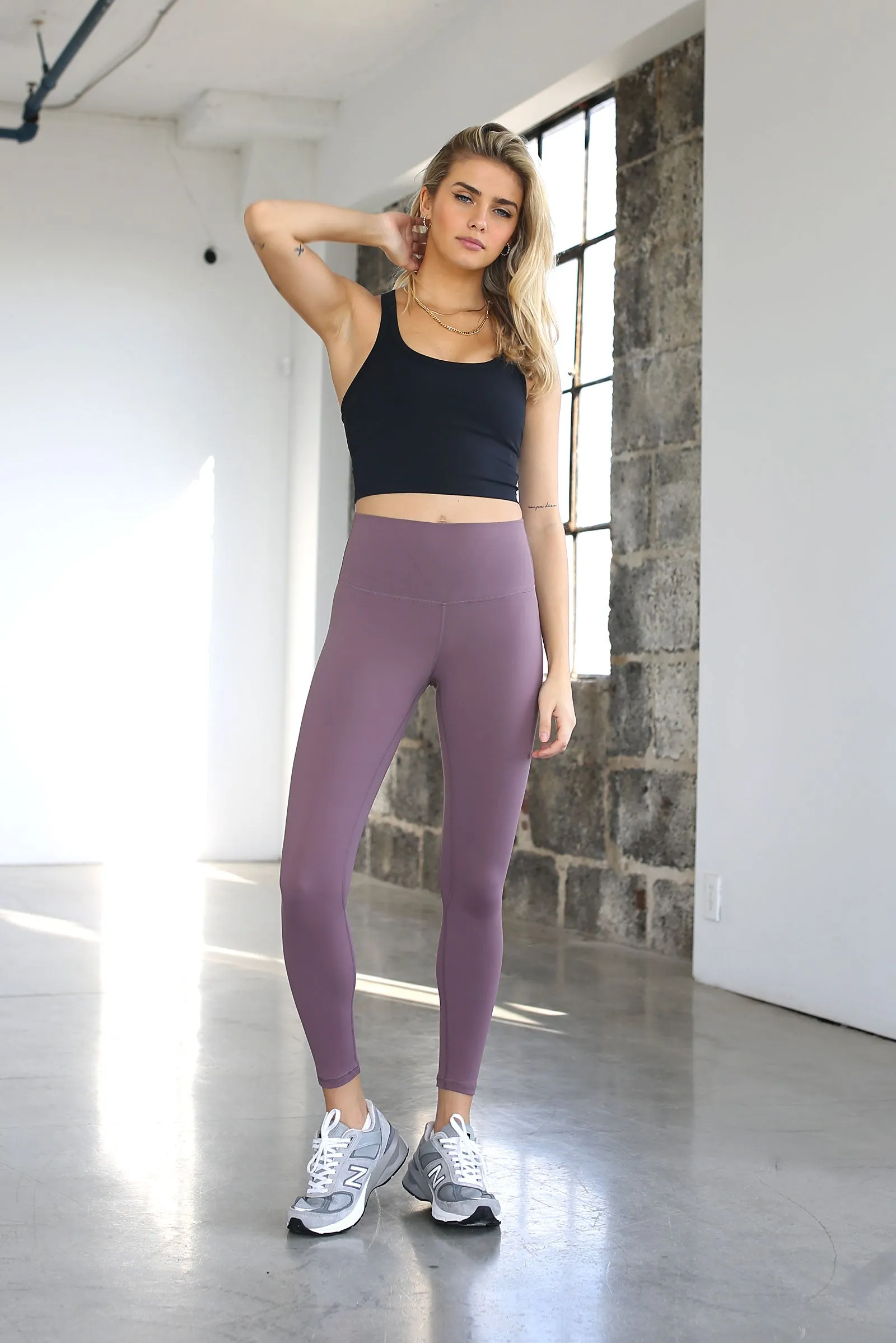 7/8 High-Rise Core Legging - Stormy Purple sold by KOANA SWIM product image thumbnail 3