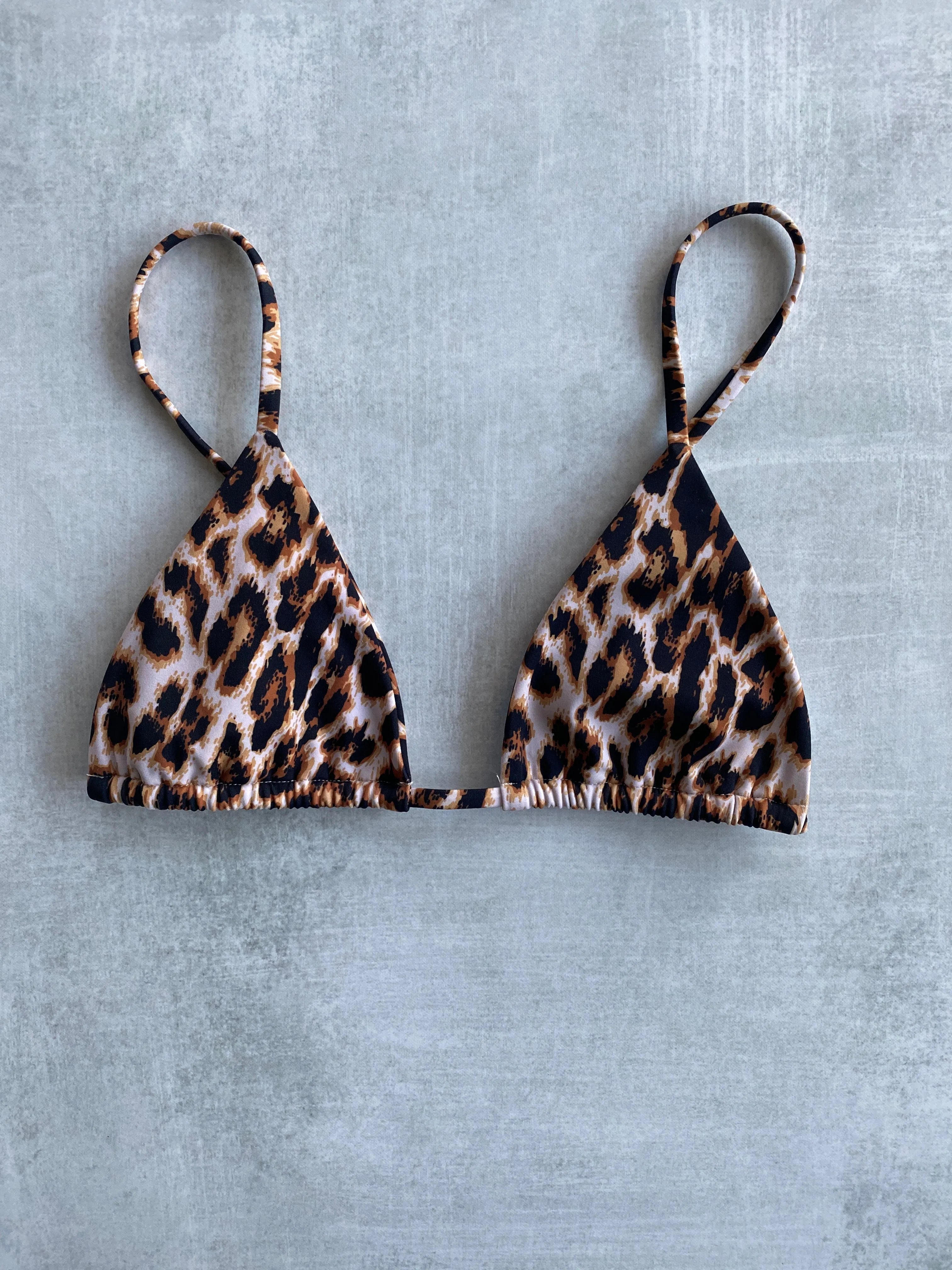 Leia Triangle Top - Leopard sold by KOANA SWIM
