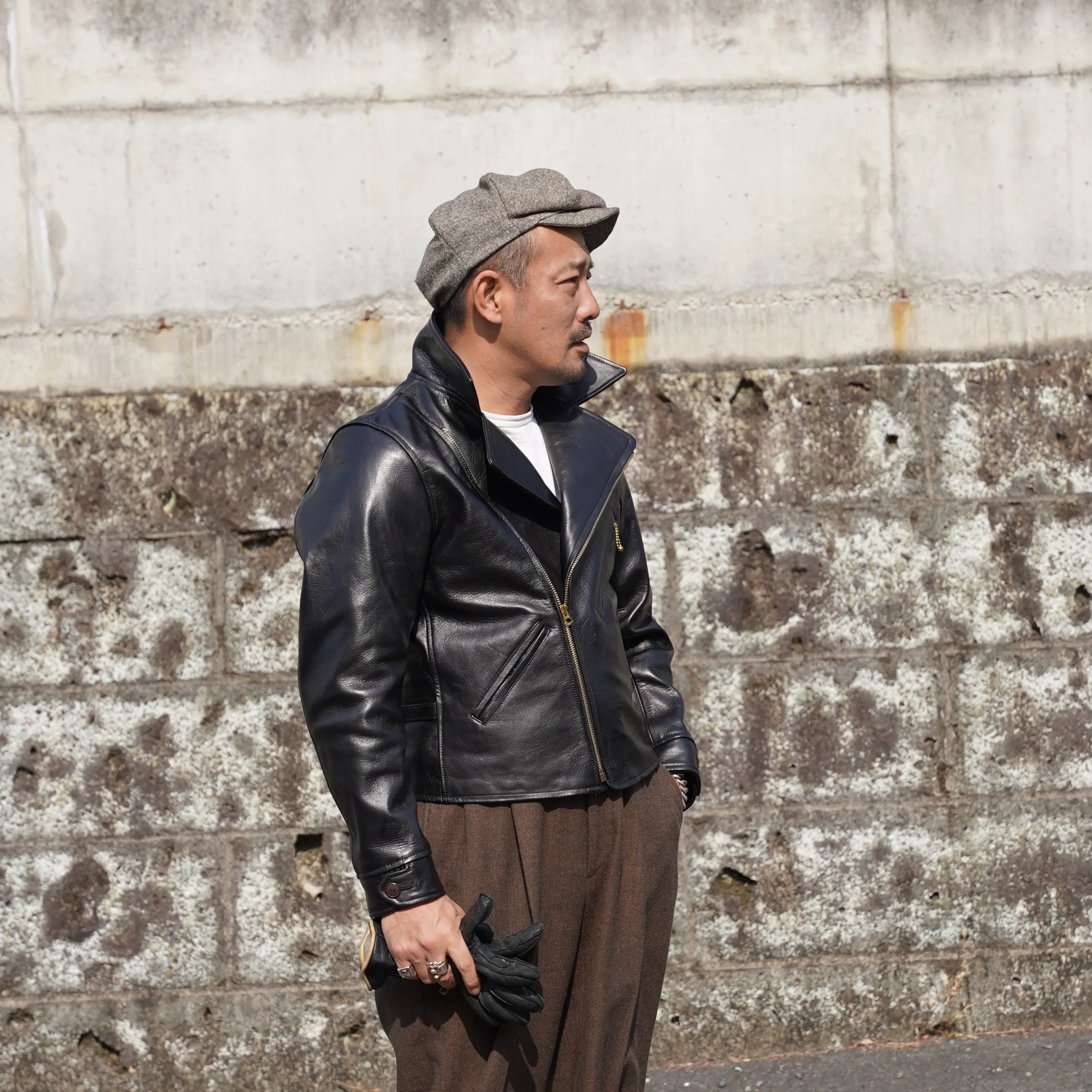 #512 1940 Horse Leather Motorcycle Jacket sold by The Groovin High product image thumbnail 3