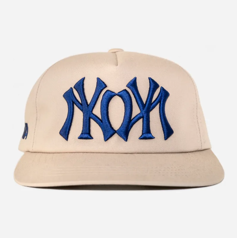 NY NY HAT (TAN/BLUE) made by bnnd