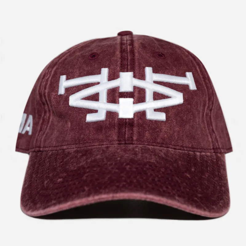 LA LA DENIM HAT (BURGUNDY) made by bnnd