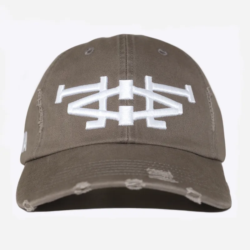 LA LA DISTRESSED HAT (ARMY) made by bnnd