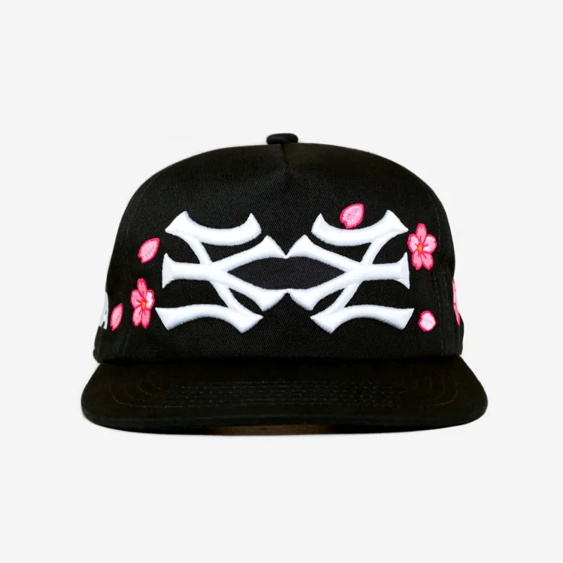 NY NY CHERRY BLOSSOM HAT (BLACK) made by bnnd