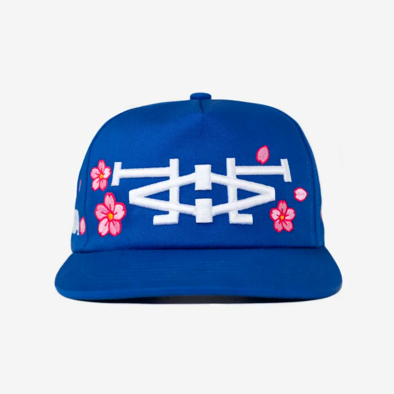 LA LA CHERRY BLOSSOM HAT (BLUE) made by bnnd