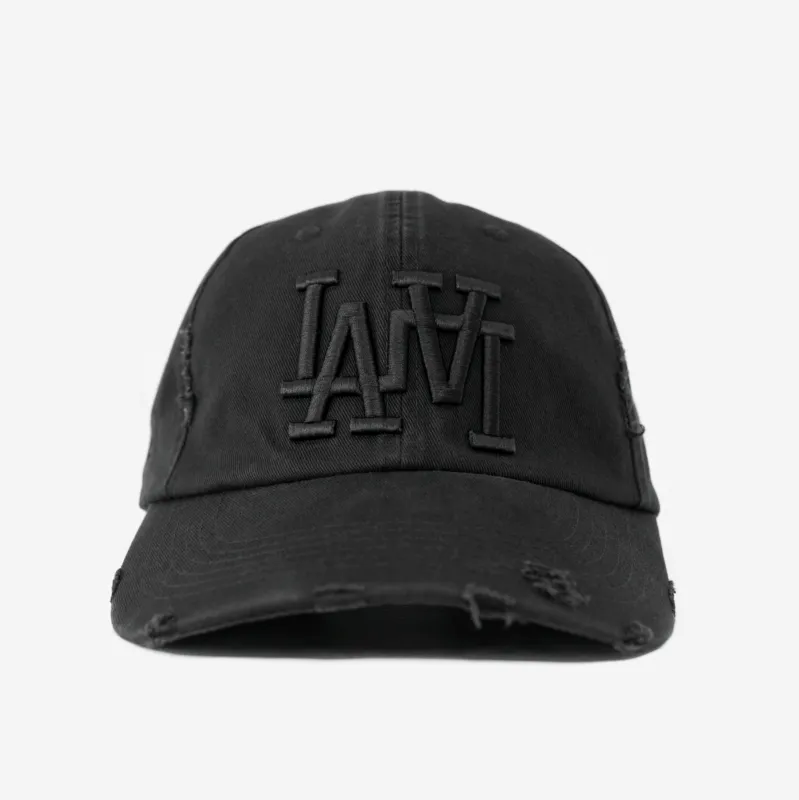LA LA DISTRESSED HAT (BLACK) made by bnnd