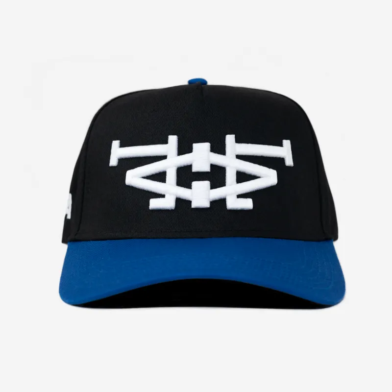 LA LA HAT CURVED BRIM (BLUE/BLK) made by bnnd