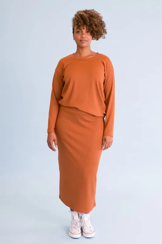 Long Skirt Set - Copper sold by Sonnet James