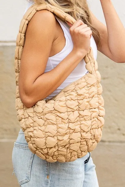 Dale Quilted Puffer Shoulder Bag sold by The Barefoot Brunette Boutique