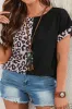 Plus Size Leopard Round Neck T-Shirt sold by The Barefoot Brunette Boutique