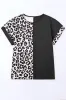 Plus Size Leopard Round Neck T-Shirt sold by The Barefoot Brunette Boutique