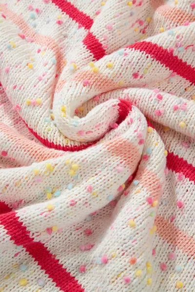 Plus Size Confetti Striped Round Neck Sweater sold by The Barefoot Brunette Boutique product image thumbnail 5