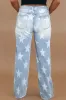Plus Size Star Straight Leg Jeans with Pockets sold by The Barefoot Brunette Boutique