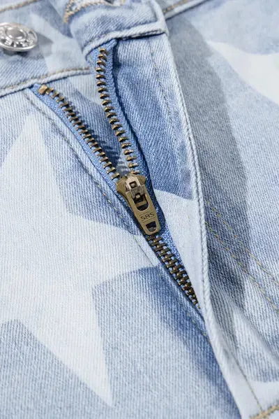 Plus Size Star Straight Leg Jeans with Pockets sold by The Barefoot Brunette Boutique product image thumbnail 5