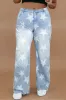 Plus Size Star Straight Leg Jeans with Pockets sold by The Barefoot Brunette Boutique