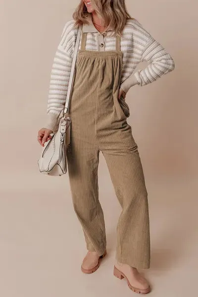 Square Neck Wide Strap Overalls sold by The Barefoot Brunette Boutique product image thumbnail 3