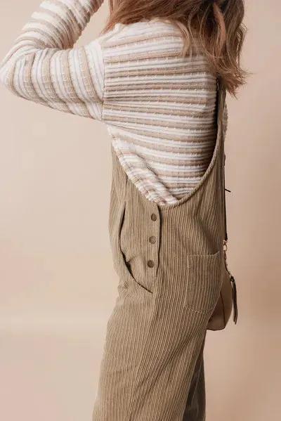 Square Neck Wide Strap Overalls sold by The Barefoot Brunette Boutique product image thumbnail 5
