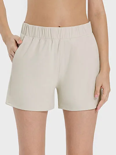 Millennia Elastic Waist Active Shorts sold by The Barefoot Brunette Boutique