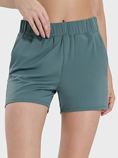 Millennia Elastic Waist Active Shorts sold by The Barefoot Brunette Boutique product image thumbnail 5