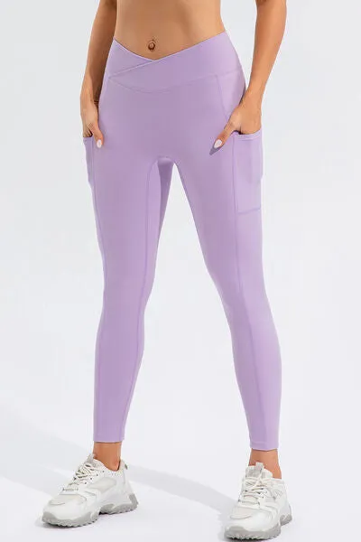High Waist Active Leggings with Pockets sold by The Barefoot Brunette Boutique product image thumbnail 5