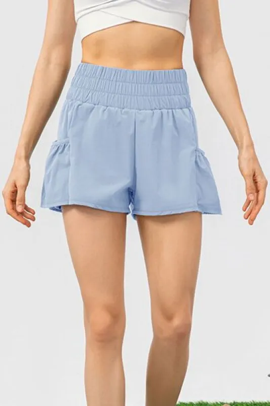Elastic Waist Pocketed Active Shorts sold by The Barefoot Brunette Boutique
