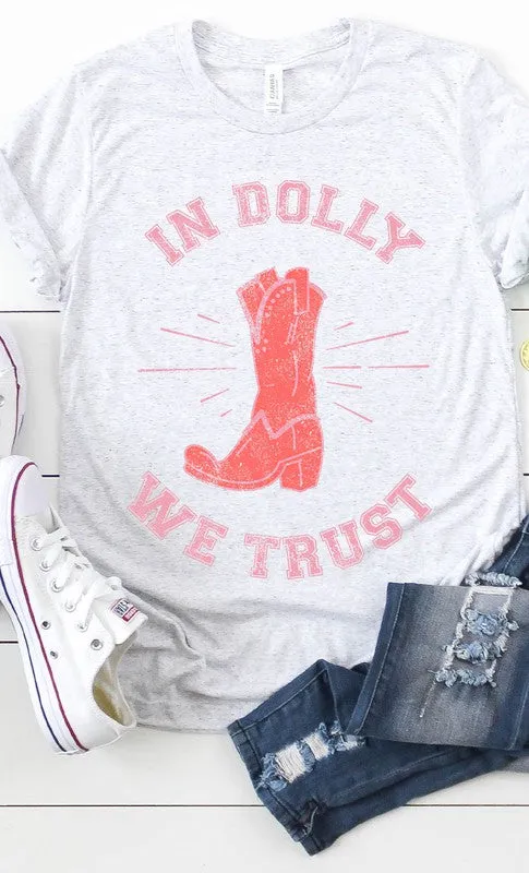Retro In Dolly We Trust Boot Graphic Tee PLUS sold by The Barefoot Brunette Boutique product image thumbnail 5