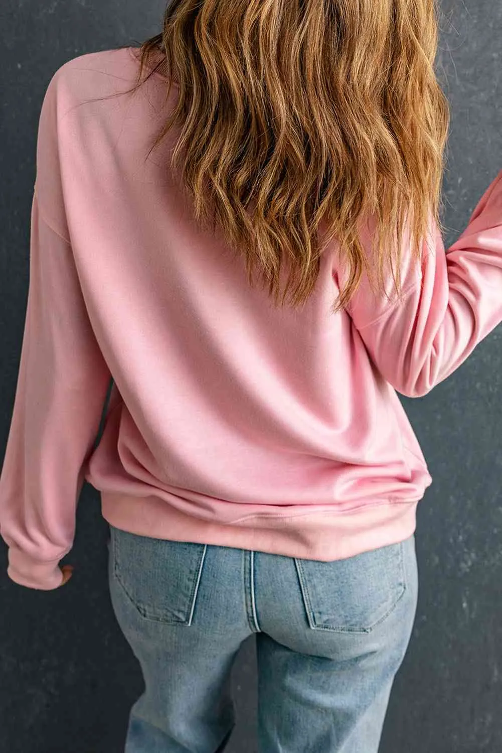 Round Neck Dropped Shoulder AMEN Graphic Sweatshirt sold by The Barefoot Brunette Boutique product image thumbnail 2
