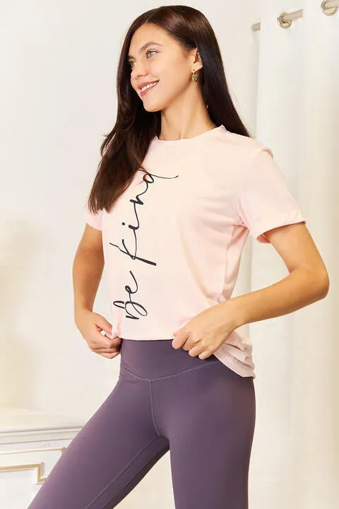 Simply Love BE KIND Graphic Round Neck T-Shirt sold by The Barefoot Brunette Boutique product image thumbnail 5