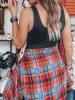 Plaid Collared Neck Long Sleeve Shirt sold by The Barefoot Brunette Boutique