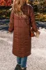 Pocketed Bubble Texture Long Sleeve Longline Winter Coat sold by The Barefoot Brunette Boutique