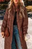 Pocketed Bubble Texture Long Sleeve Longline Winter Coat sold by The Barefoot Brunette Boutique
