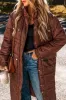 Pocketed Bubble Texture Long Sleeve Longline Winter Coat sold by The Barefoot Brunette Boutique
