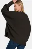 Zenana Side Slit Oversize Sweater sold by The Barefoot Brunette Boutique