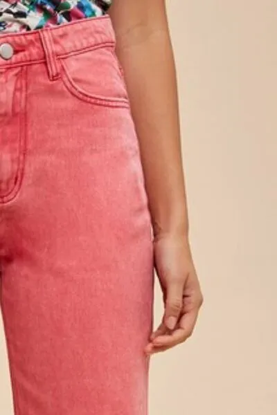 Annie Wear Distressed Raw Hem Jeans sold by The Barefoot Brunette Boutique product image thumbnail 2