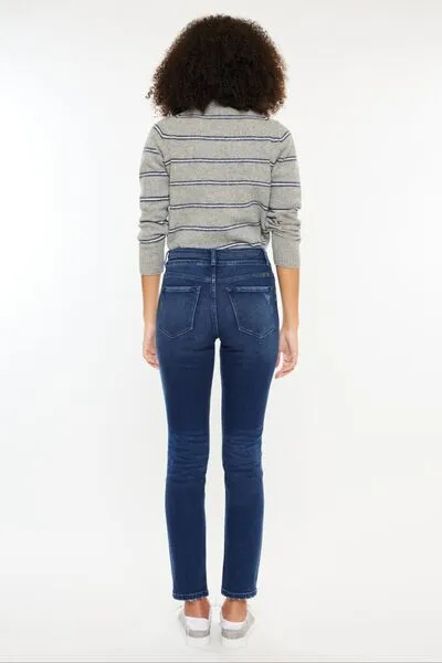 Kancan High Rise Slim Straight Jeans sold by The Barefoot Brunette Boutique product image thumbnail 2