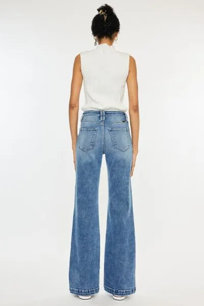 Kancan High Rise Wide Leg Jeans sold by The Barefoot Brunette Boutique product image thumbnail 2