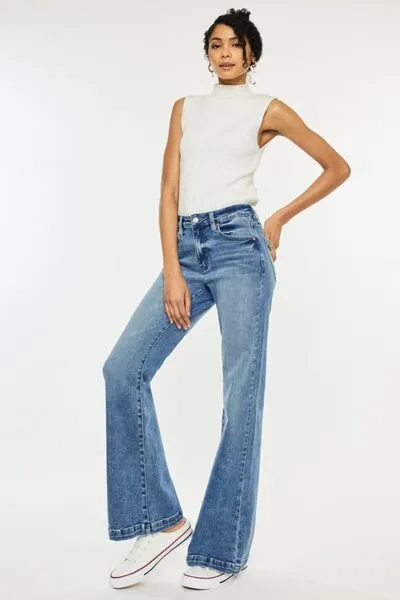 Kancan High Rise Wide Leg Jeans sold by The Barefoot Brunette Boutique product image thumbnail 3
