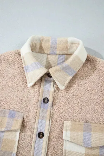 Slit Plaid Button Down Long Sleeve Coat sold by The Barefoot Brunette Boutique product image thumbnail 5