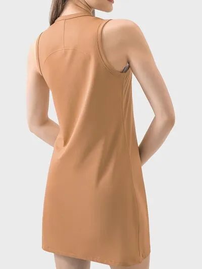 Millennia Round Neck Sleeveless Active Dress sold by The Barefoot Brunette Boutique product image thumbnail 2