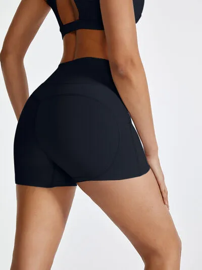 High Waist Active Shorts sold by The Barefoot Brunette Boutique product image thumbnail 2
