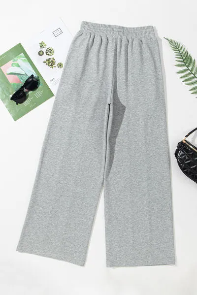 Drawstring Wide Leg Active Pants sold by The Barefoot Brunette Boutique product image thumbnail 3