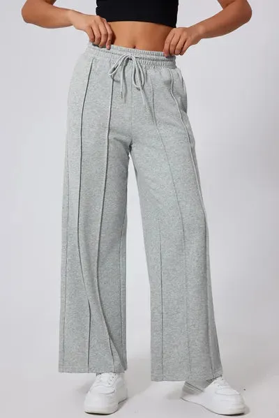 Drawstring Wide Leg Active Pants sold by The Barefoot Brunette Boutique