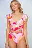 White Birch Full Size Floral Two Piece Swim Set sold by The Barefoot Brunette Boutique