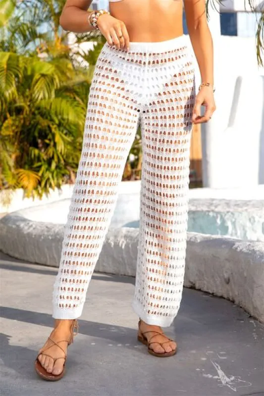 Angel Wings Openwork Mid-Rise Waist Swim Pants sold by The Barefoot Brunette Boutique